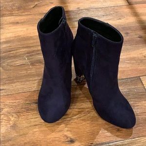 Size 6 navy blue ankle boots